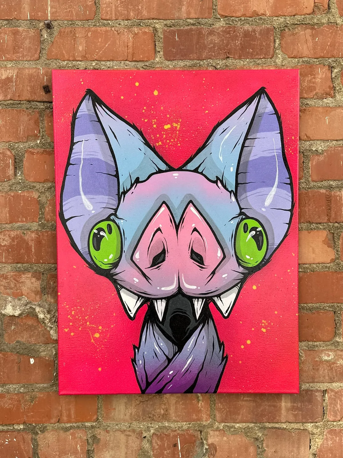 Freaking Ding Bat Painting, original painting