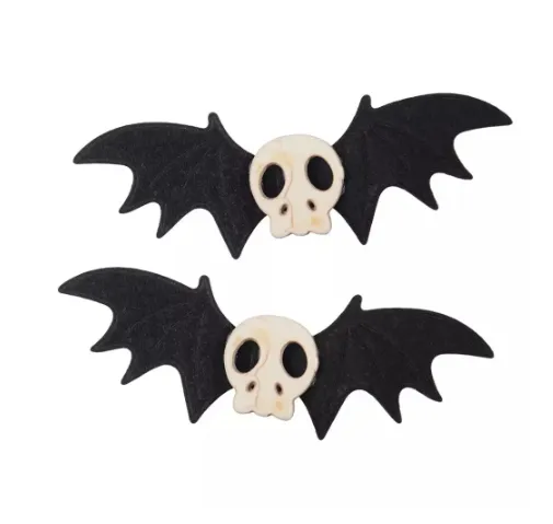 Skull Ding Bat Hair Clip