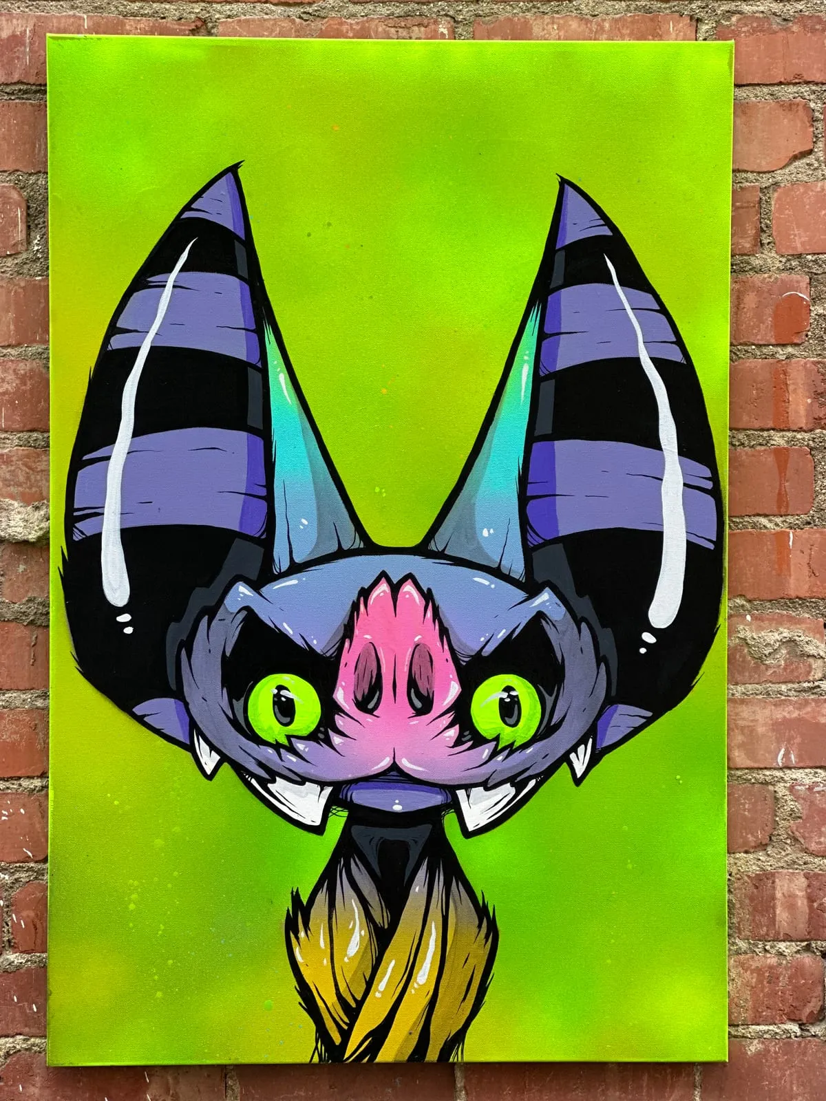 Freaking Ding.Bat Painting