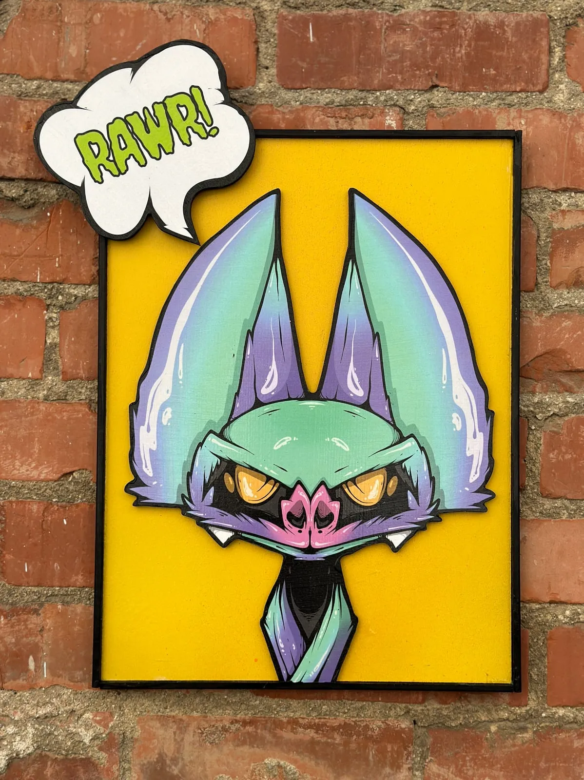 3d Digital Freaking Ding Bat Painting