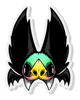 Freaking Ding Bat Acrylic Pin