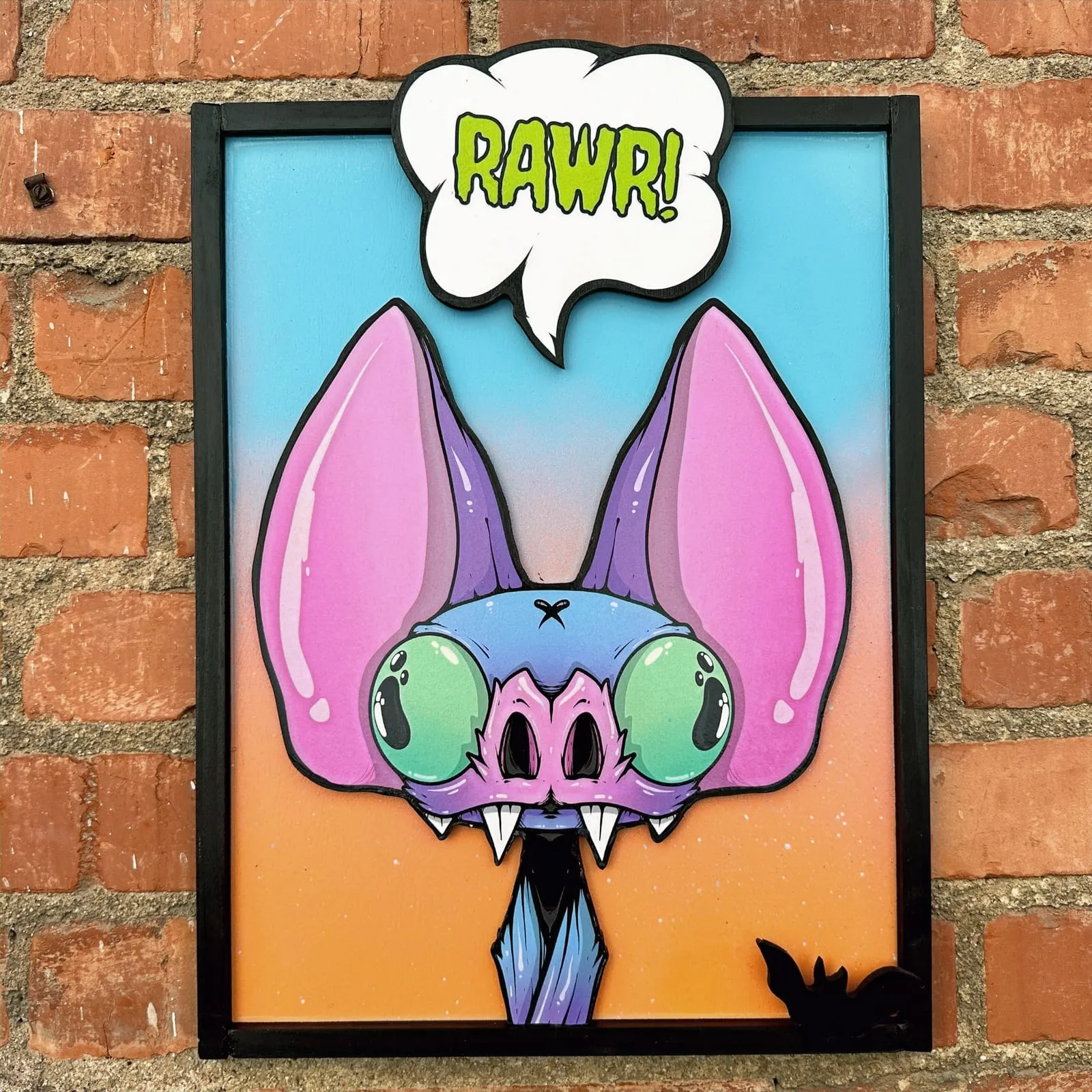 3d Digital Freaking Ding Bat Painting