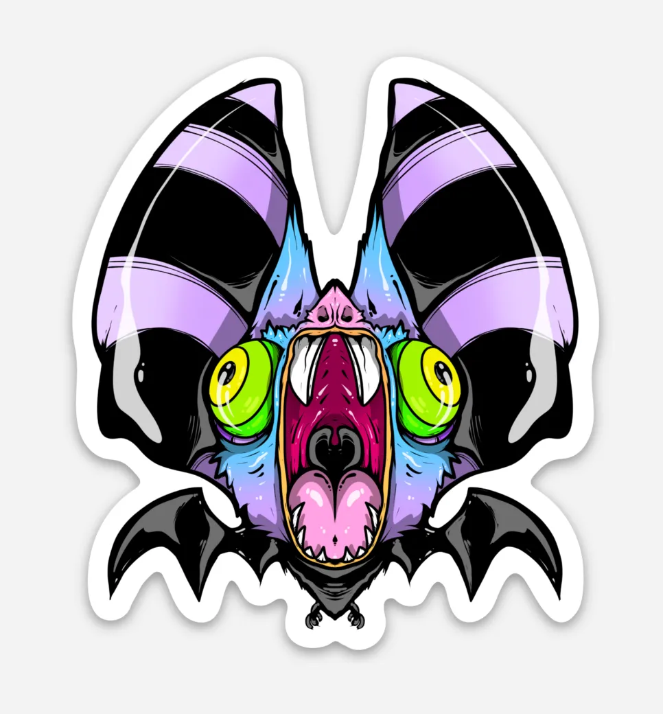Screaming Freaking Ding Bat Sticker