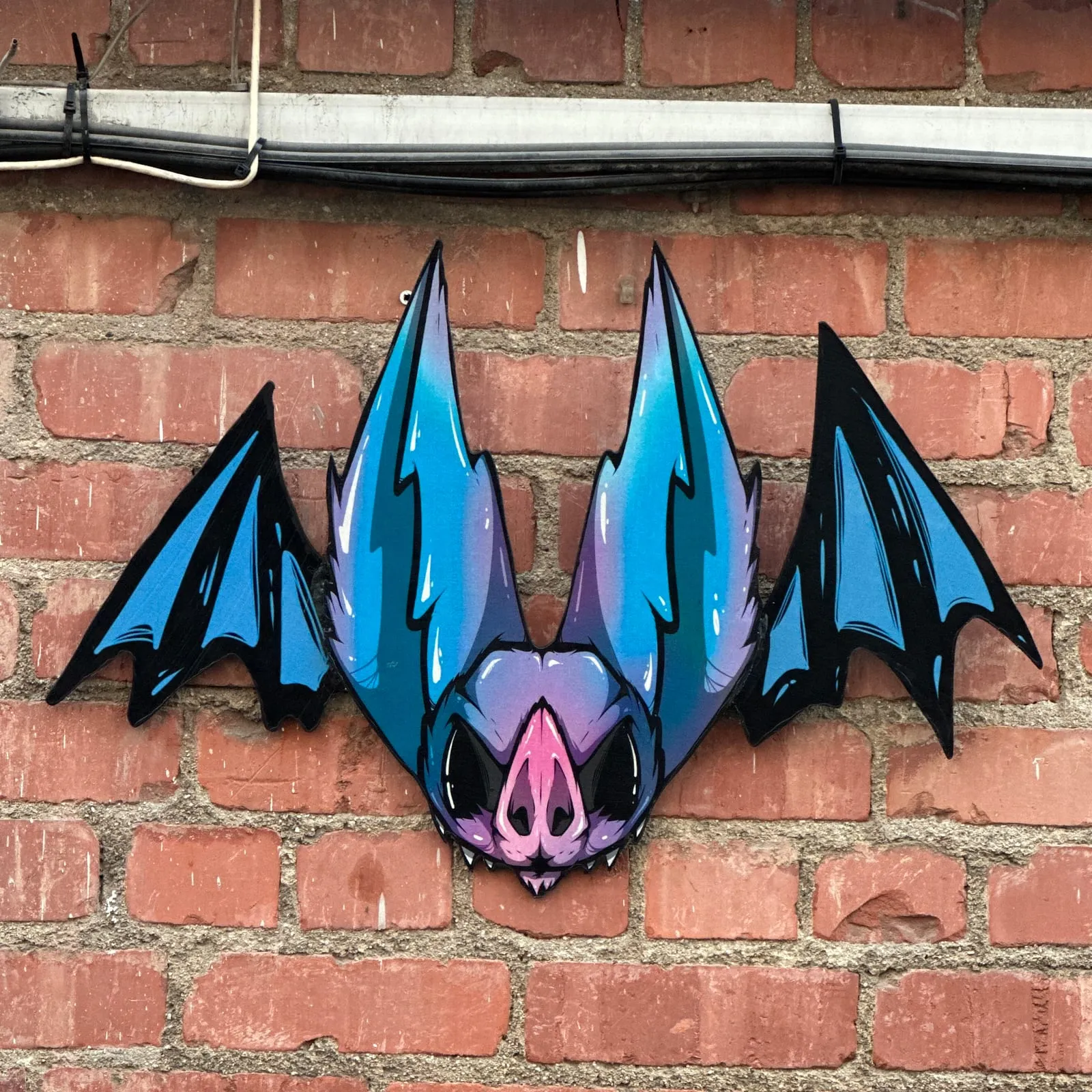 Freaking Ding Bat Wood Art