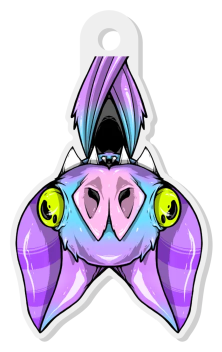 Freaking Ding Bat keychain
